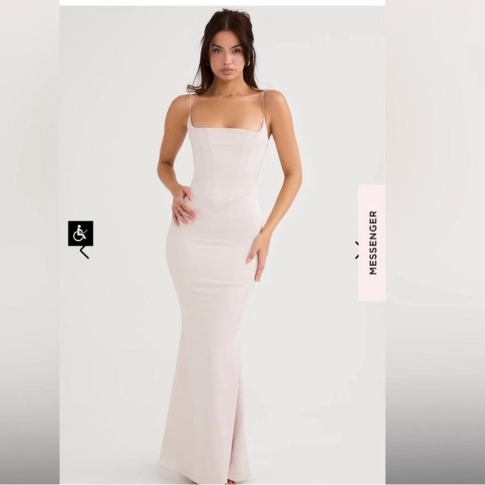 Elegant White Evening Gown